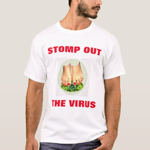 STOMP OUT - VIRUS BESPAAR HET SHIRT VAN DE Britse 