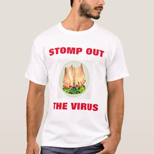STOMP OUT - VIRUS BESPAAR HET SHIRT VAN DE Britse (Voorkant)
