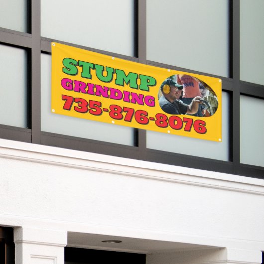 Stomp Slijpen Custom Banner (Buitenkant Gebouw)