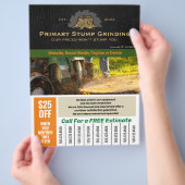 Stomp slijpen, Tree Removal Service Flyer (Hand)