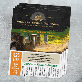 Stomp slijpen, Tree Removal Service Flyer