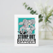 Stomp uit baarmoederhalskanker briefkaart (Staand voorkant)