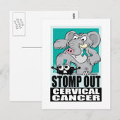 Stomp uit baarmoederhalskanker briefkaart (Voorkant / Achterkant)