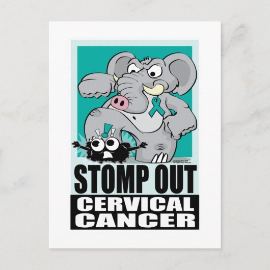 Stomp uit baarmoederhalskanker briefkaart (Voorkant)