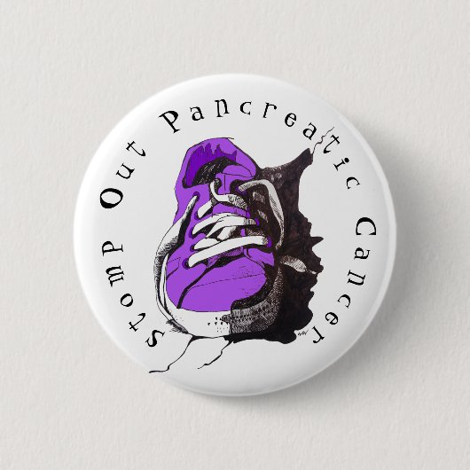 Stomp uit de Paarse Button met pancreaskanker (Voorkant)