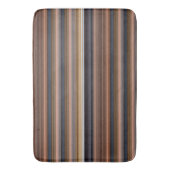 Stompblauwe strepen badmat (Voorkant Verticaal)