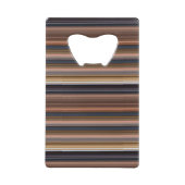 Stompblauwe strepen creditkaart flessenopener (Voorkant)