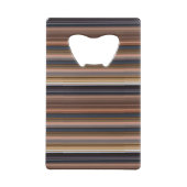 Stompblauwe strepen creditkaart flessenopener (Achterkant)