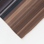 Stompblauwe strepen fleece deken (Hoek)