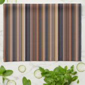 Stompblauwe strepen theedoek (Gevouwen)