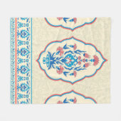 Stompbloem naadloos patroon in etnische stijl fleece deken (Voorkant (Horizontaal))