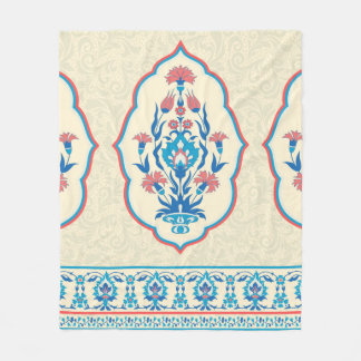 Stompbloem naadloos patroon in etnische stijl fleece deken