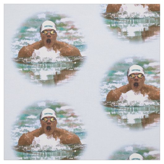 Stompdrager in de pool met waterdruppels stof (Swatch)
