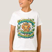 Stompen Door Zonneschijn Mooie Dinosaur T-Shirt | 