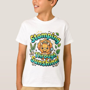 Stompen Door Zonneschijn Mooie Dinosaur T-Shirt