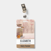 Stompen kan landstijl op hout badge (Back with Clip)