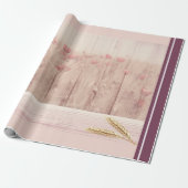 Stompen kan landstijl op hout cadeaupapier (Uitgerold)