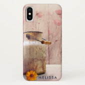 Stompen kan landstijl op hout Case-Mate iPhone case (Achterkant)
