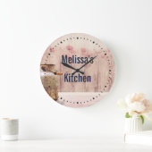 Stompen kan landstijl op hout grote klok (Huis)