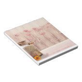 Stompen kan landstijl op hout notitieblok (Schuin)