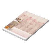 Stompen kan landstijl op hout notitieblok (Linkerzijde)