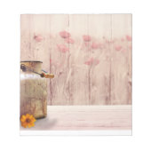 Stompen kan landstijl op hout notitieblok (Voorkant)