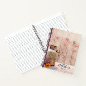 Stompen kan landstijl op hout notitieboek (Binnen)