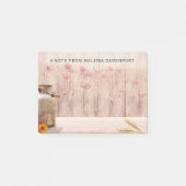 Stompen kan landstijl op hout post-it® notes (Voorkant)