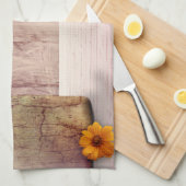 Stompen kan landstijl op hout theedoek (Quarter Fold)