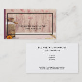 Stompen kan landstijl op hout visitekaartje (Voorkant / Achterkant)