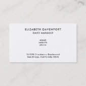 Stompen kan landstijl op hout visitekaartje (Achterkant)