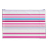 Stompen met blauwe roze strepen kussensloop (Achterkant-Rechts)