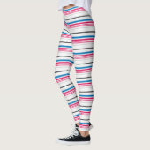 Stompen met blauwe witte strepen leggings (Links)