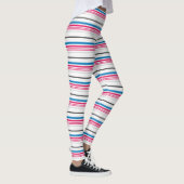 Stompen met blauwe witte strepen leggings (Rechts)