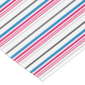 Stompen met blauwe witte strepen tafelkleed (Gekanteld)
