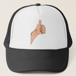 Stompen omhoog / Hitchhiking Hand Sign Gesture Trucker Pet
