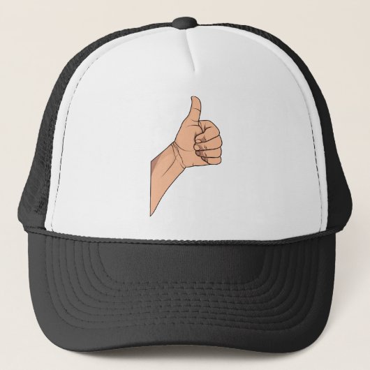 Stompen omhoog / Hitchhiking Hand Sign Gesture Trucker Pet (Voorkant)