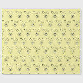 Stompen op geel cadeaupapier (Vlak)