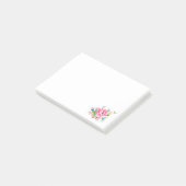 Stompen van Pink Peony Post-it® Notes (Schuin)