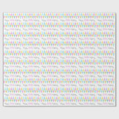 Stompen van vlaggen voor witte verjaardag 30 gepat cadeaupapier (Vlak)