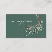 Stompen waterverf florist elegant stijlvol visitekaartje (Voorkant)