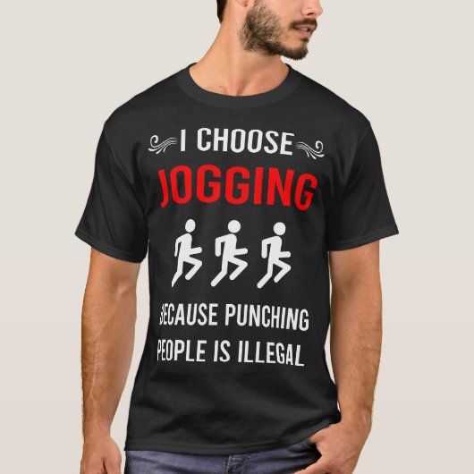 Stompend joggen jog jogger t-shirt (Voorkant)