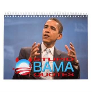Stompid Obama citeert kalender
