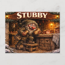 Stompige IJslandse Kerstman Postkaart