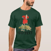 Stomping druiven, vino, bewerk tekst, T-shirt (Voorkant)