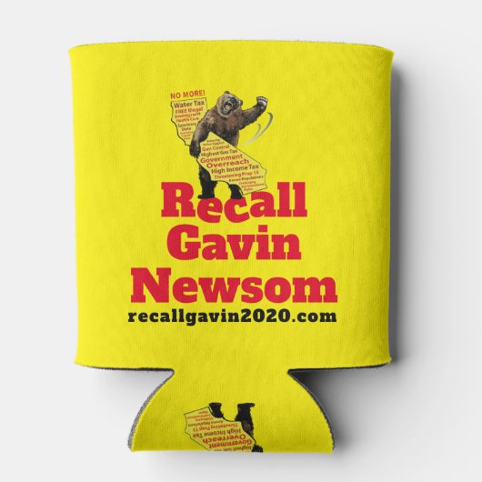 Stomping mad California Grizzly koozie (Achterkant)