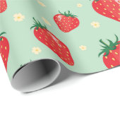 Stomppapier voor aardbeienonmiddellijke verpakking cadeaupapier (Rol Hoek)