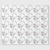 Stomppapier voor flesjes met stethoscoop cadeaupapier (Vlak)