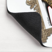 Stomppomp van leopard Stiletto Muismat (Hoek)