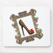 Stomppomp van leopard Stiletto Muismat (Voorkant)
